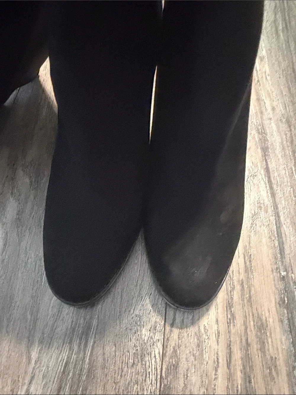 Stuart Weitzman Black Over-the-Knee Block Heel Boots